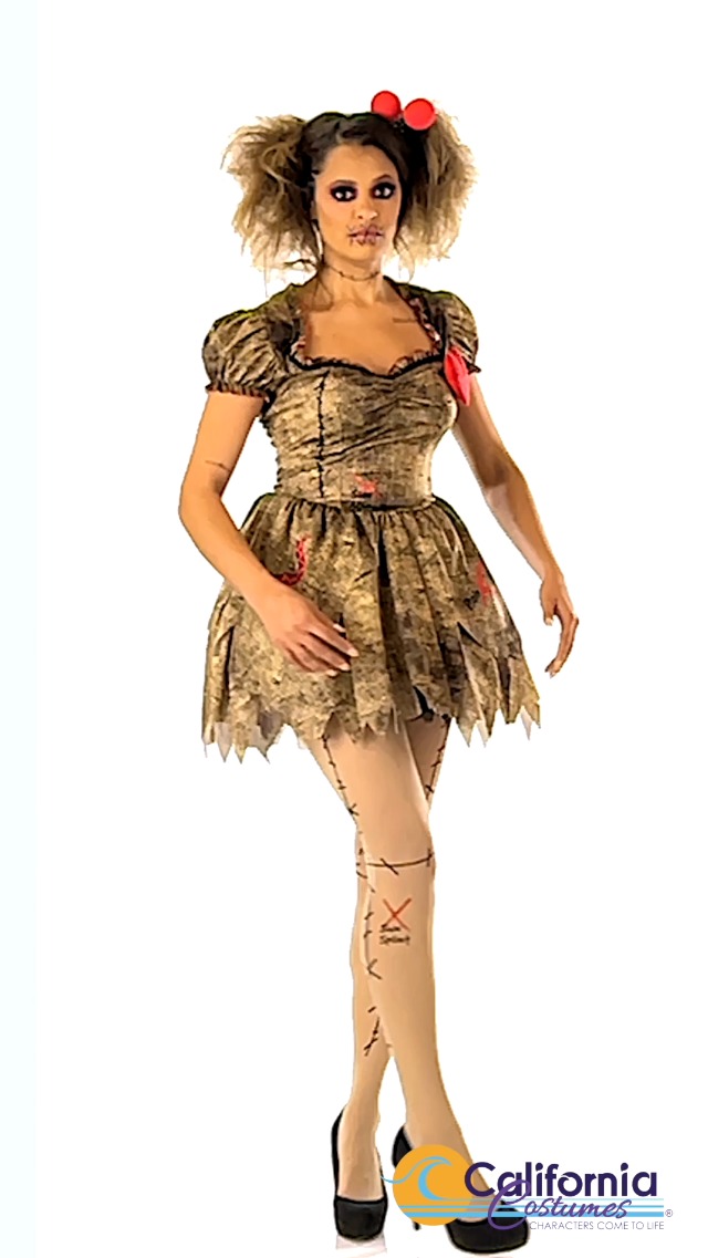 Atosa Adult Voodoo Doll Headband - Brown One Size Novelty Costume Accessory - View #3