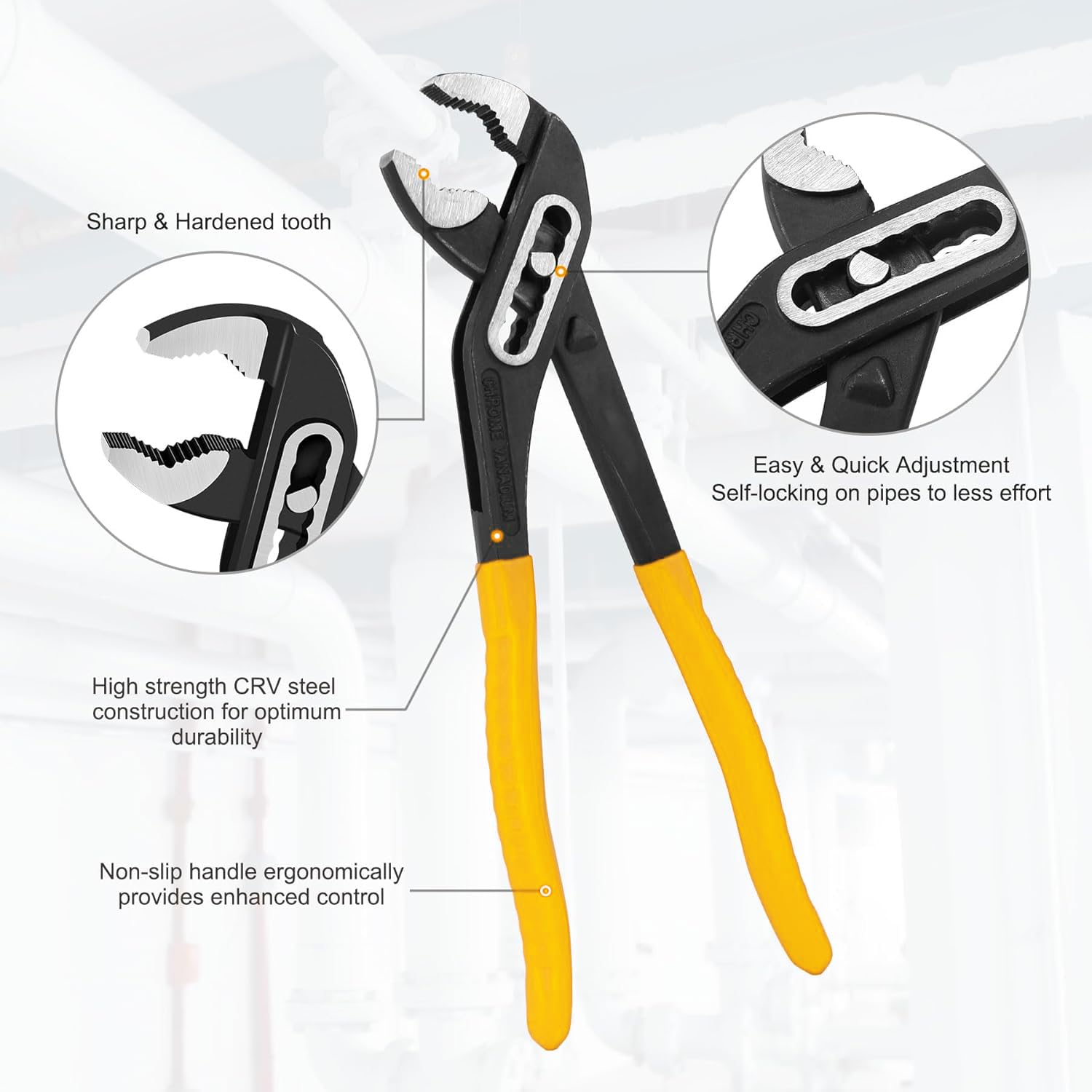 Themisto 10" Water Pump Plier - Heavy Duty Tool -2 Themisto 10" Water Pump Plier - Heavy Duty Tool -2
