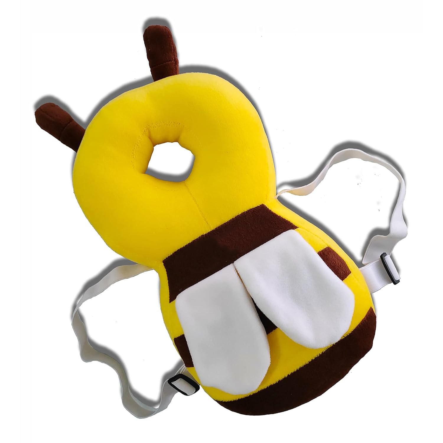 Nyla Baby Head Protector for Infants | Adjustable Safety Cushion for Toddlers | Soft Baby Head Safety Helmet for Crawling & Walking Protection-Honey Bee-Yellow