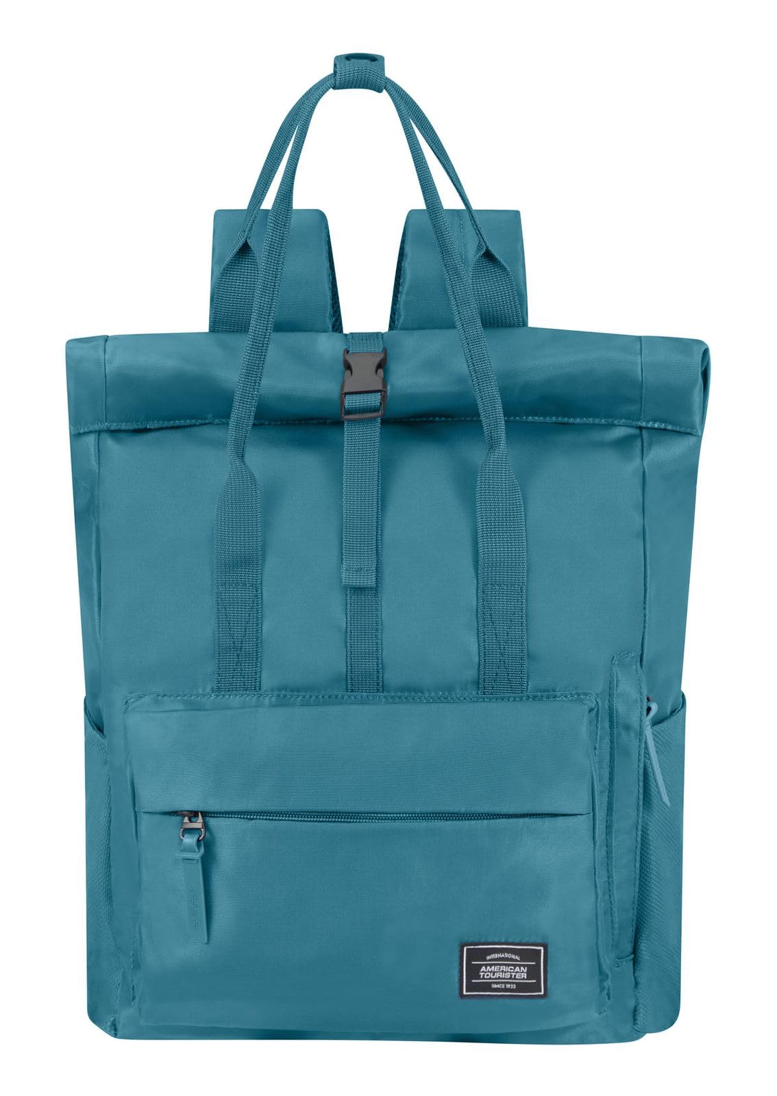 American Tourister Urban Groove UG25 - Laptop Rucksack 15,6" (42,5 cm) - Business & Schul-Rucksack mit Flaschenhalter, Ergonomisch, Leicht, Smart Sleeve - 20,5L - Blau (Breeze Blue)