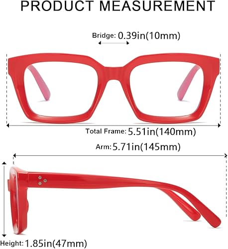 Miniatura 4 de Lentes de bloqueo de luz azul, para lectura en computadora, juegos, televisión, teléfonos, gafas para mujeres y hombres, marco cuadrado grueso 2105