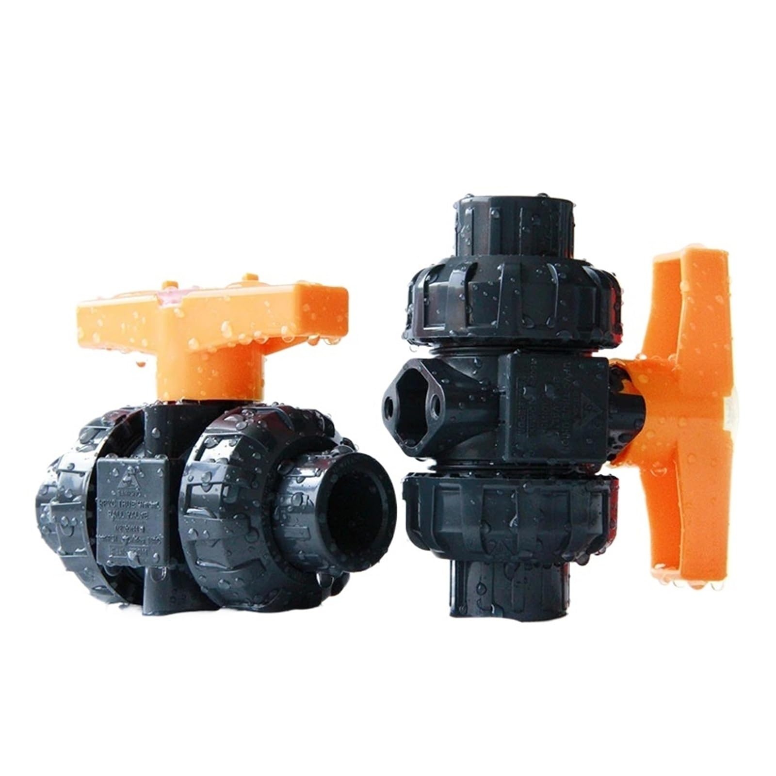 Zawór kulowy PVC z gwintowanym zamknięciem, Identyfikator spoiny rozpuszczalnikowej z podwójną złączką PCV 20/25/32/40/50/63 mm Nawadnianie ogrodu(20mm)