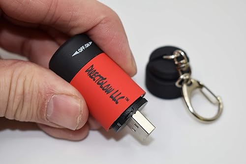 Miniatura 2 de DirectGlow - Linterna LED USB UV con luz negra, recargable, portátil, para identificación de pasaporte, detección de moneda, campamento (5, rojo)