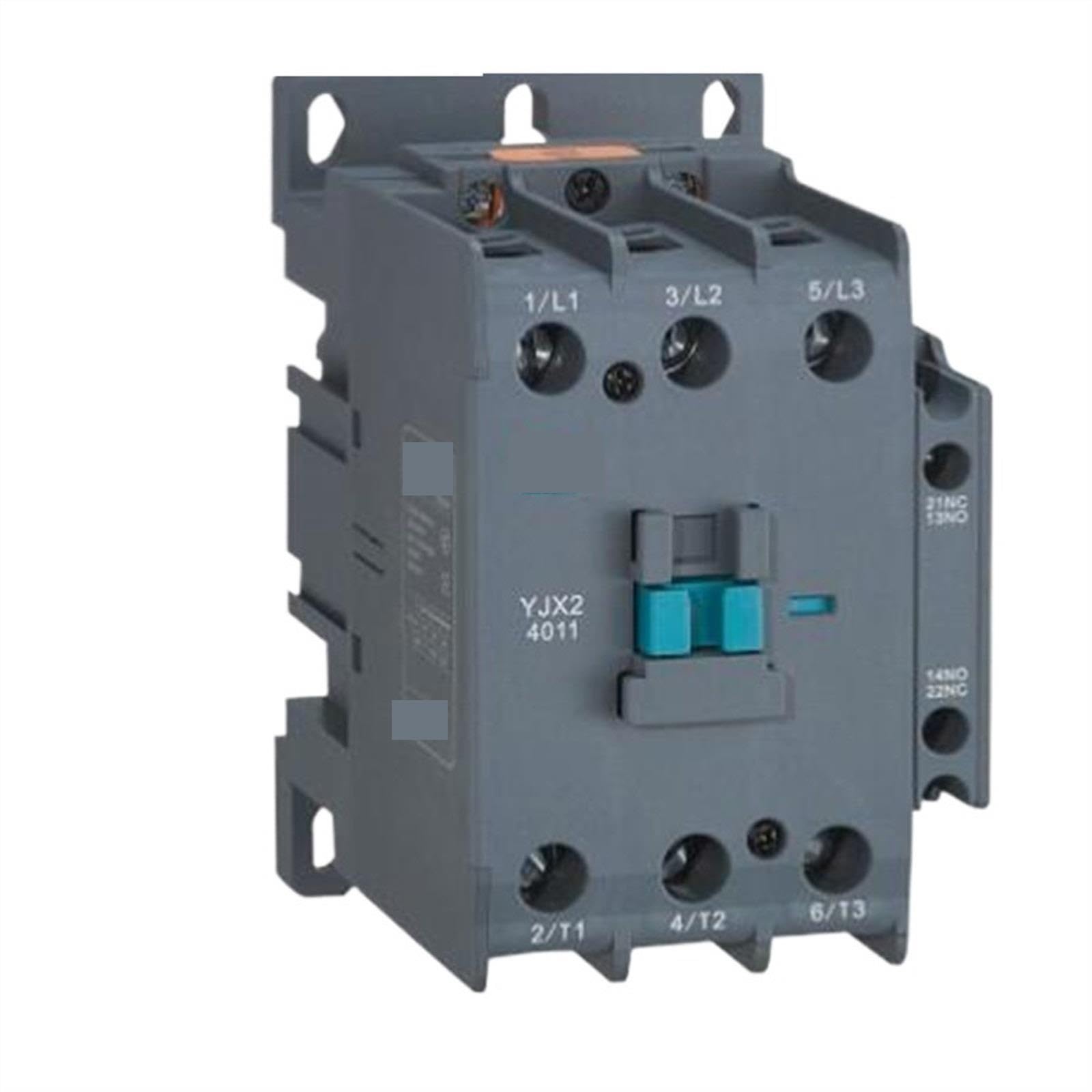 YJX2-4011 Contactor de CA 40A trifásico 3 polos 1NO1NC voltaje de bobina 380V 220V 110V 36V 24V 50Hz(AC380V)