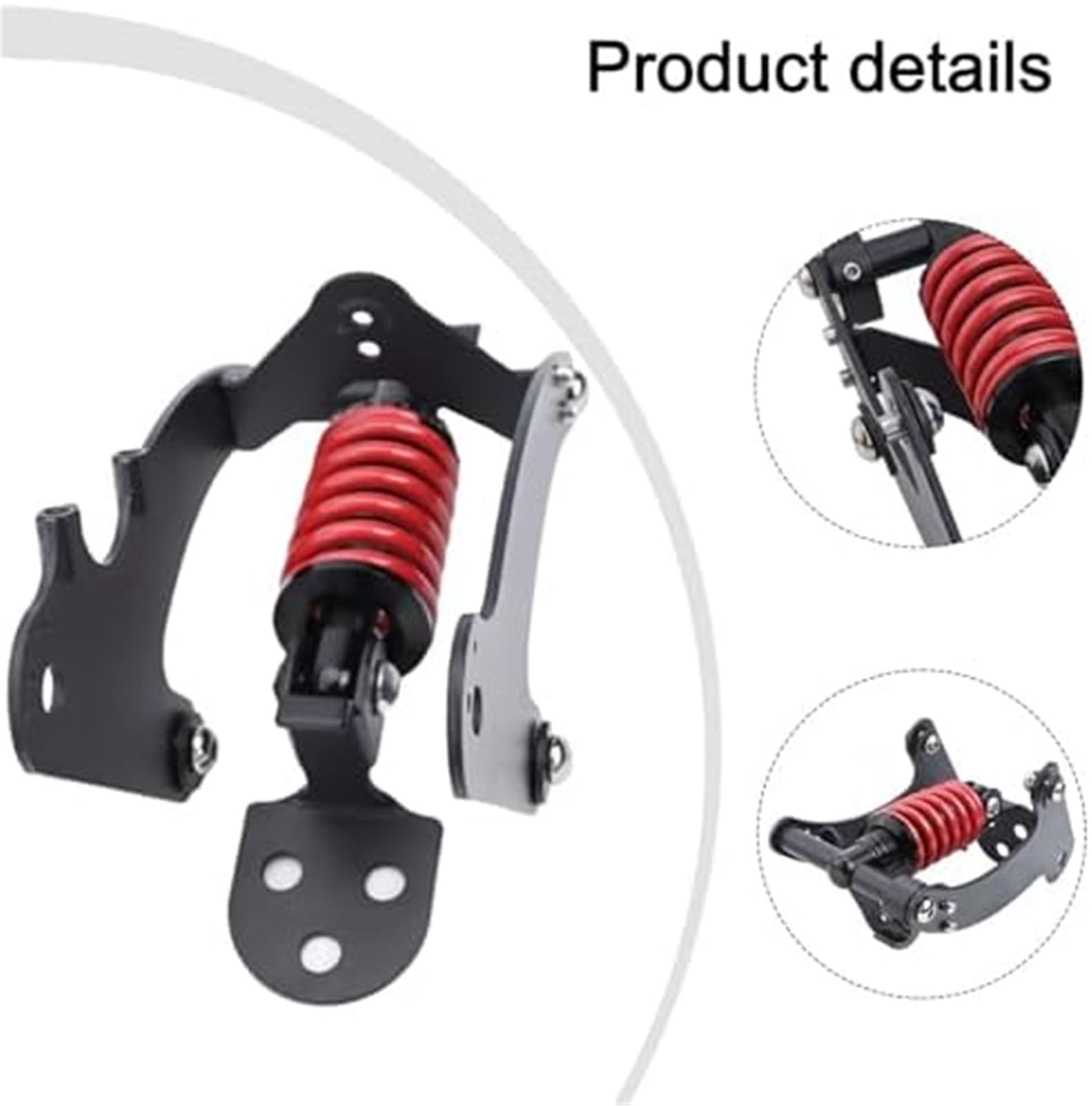 Amortyzator hydrauliczny Amortyzator tylny, do skutera elektrycznego, Xiaomi, wymiany zawieszenia stalowego M365 1S Pro1 Pro2 czarny