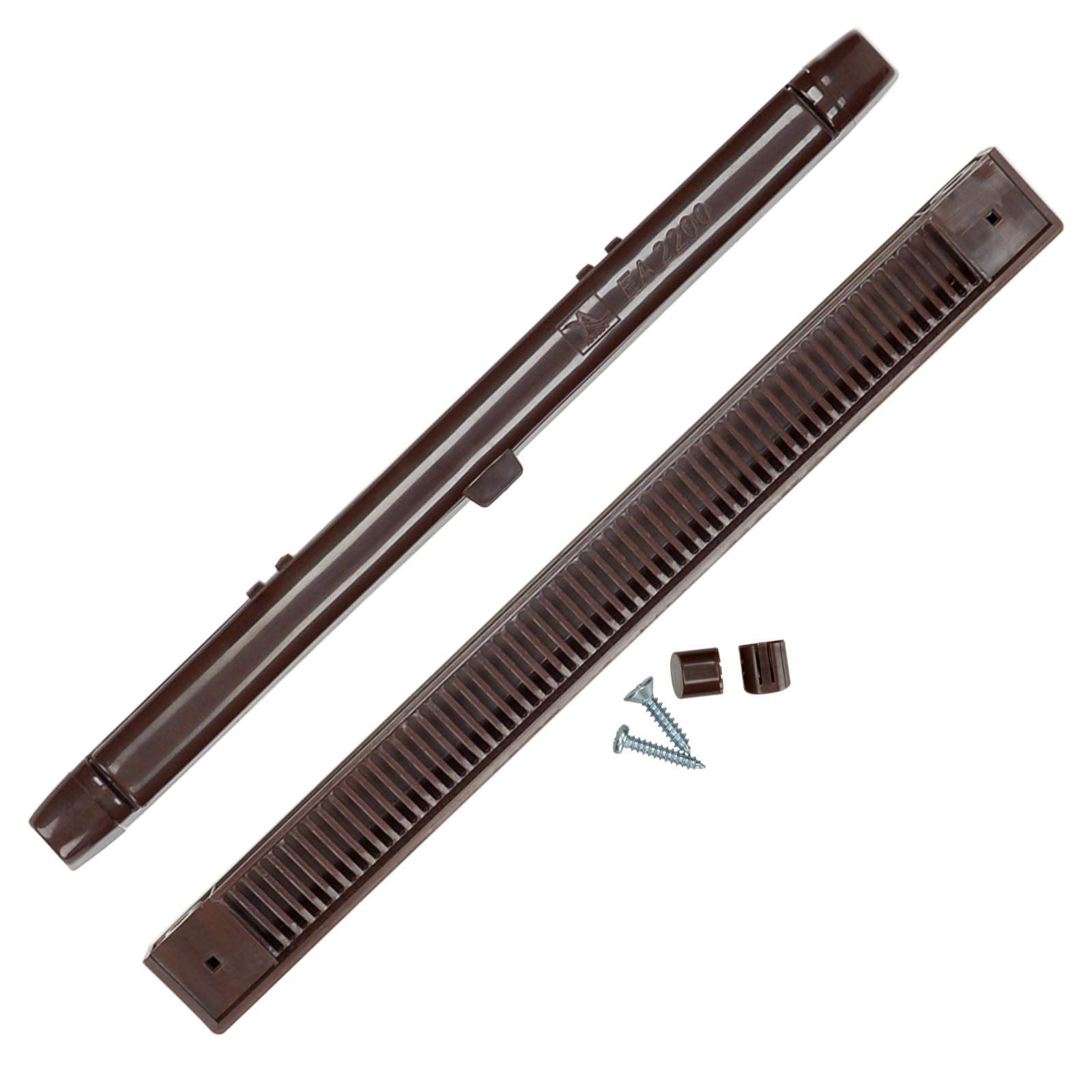 Lot de 5 fentes d'aération marron de 263 mm pour fenêtres en uPVC, double vitrage et fenêtres en bois - Réduit la condensation,