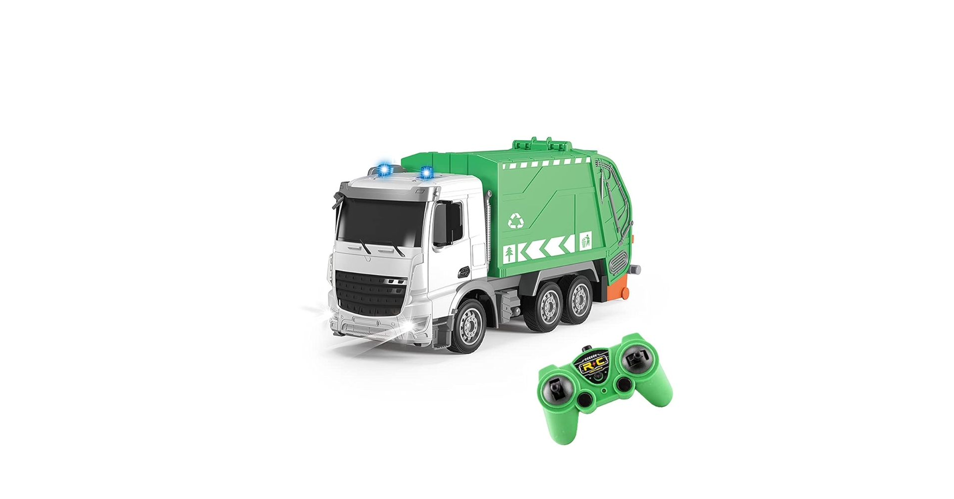 Amazon.co.jp: ライト付き1/24 RCごみ収集車のおもちゃ、6