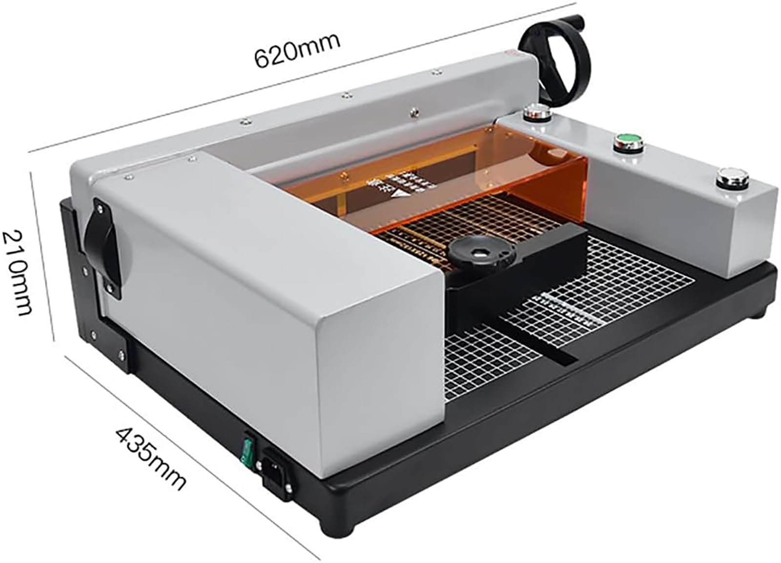 Cortador de papel eléctrico, cortadora de guillotina automática con líneas de rejilla, 40 mm de grosor, ancho de corte de 40 a 300 mm, hoja de aleación afilada para oficina, hogar, escuela