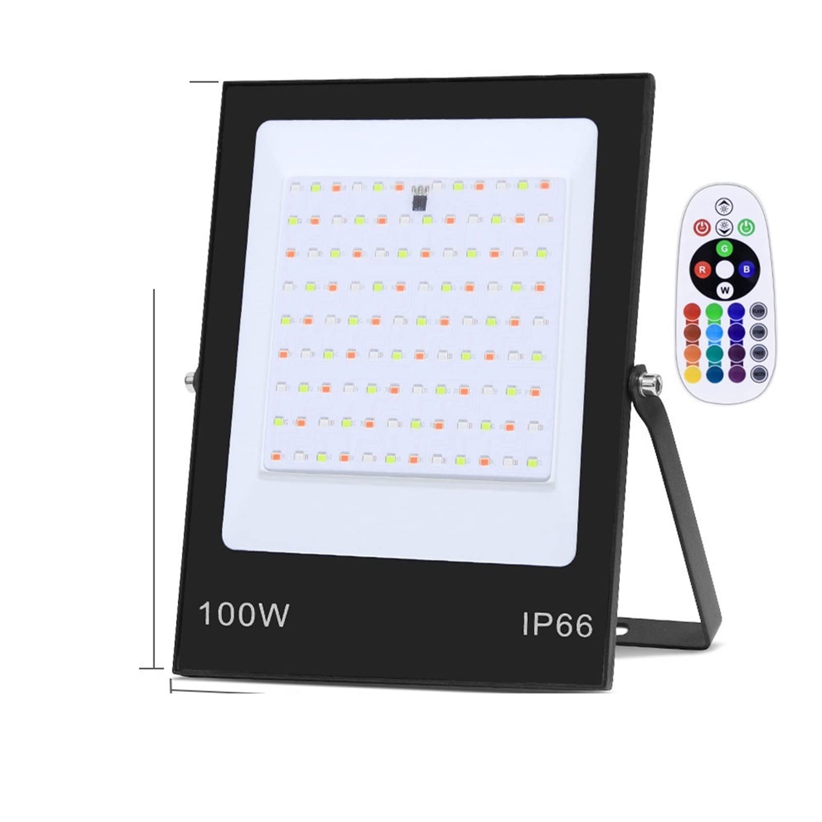 Reflektory LED, DOPROWADZIŁO Iluminacja RGB 30W 50W 100W 200w Powódź światła IP66 Wodoodporne oświetlenie zewnętrzne refletor ściany do garażu, ogrodu(100W 220V)