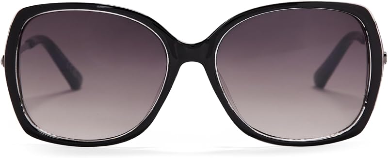 womens Th724 Glitzy Metal Temple Uv400 Protective Oval Sunglasses. Elegant Gifts for Her, 60 Mm Oval Sunglasses