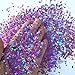 LoveOurHome 150g Chunky Body Glitter Holographic Purple Star Moon Heart Butterfly Glitters Flakes Sequins Accessories for Resin/Crafts/Nails/Makeup