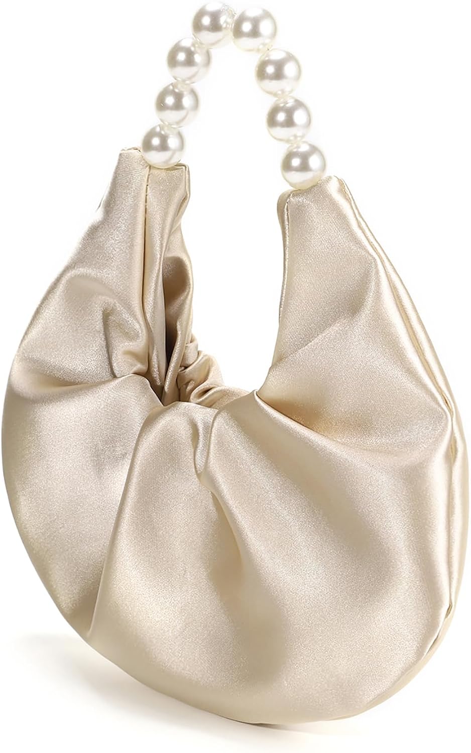 Women’s Satin Evening Bag Clutch Purse Dumpling Handbag for Women Wedding for Formal Cocktail Party