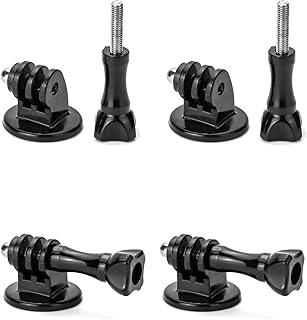 QWORK® 4Pcs Tripod Mount Adapter Standard 1/4" with 4x Thumb Screw, Compatible with GoPro Session, GoPro Fusion, GoPro Hero, GoPro Max, DJI Osmo, SJCAM Cameras