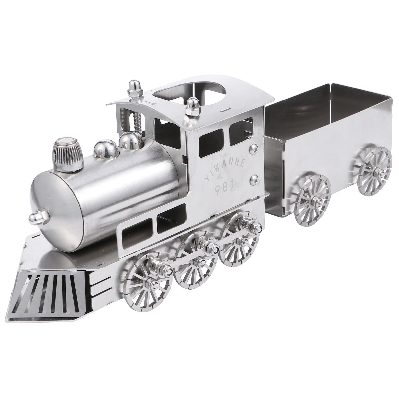 Tren de acero inoxidable decorativo vintage resistente al óxido para mesa de despacho