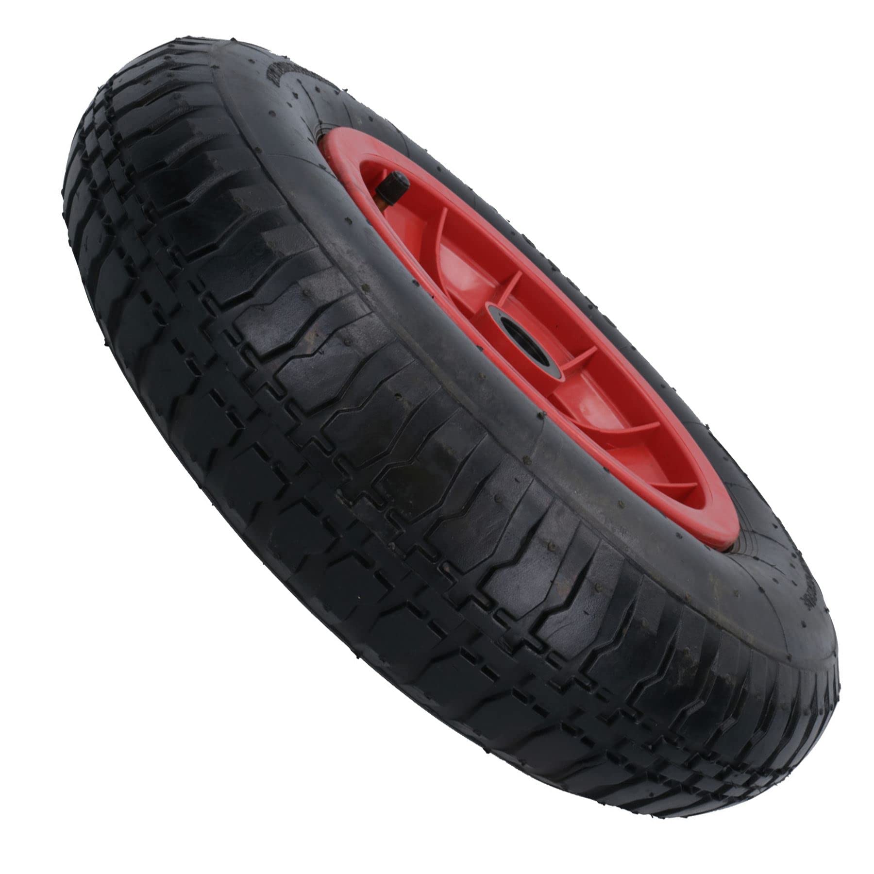 Carriola da giardino da 35,6 cm, con ruote pneumatiche, foro da 25 mm, 150 kg