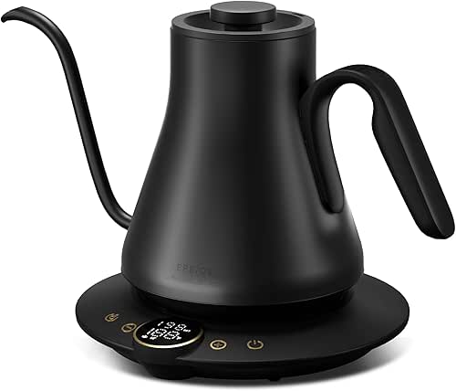 Gooseneck Electric Kettle with ±1℉ Temperature Control for Pour Over
