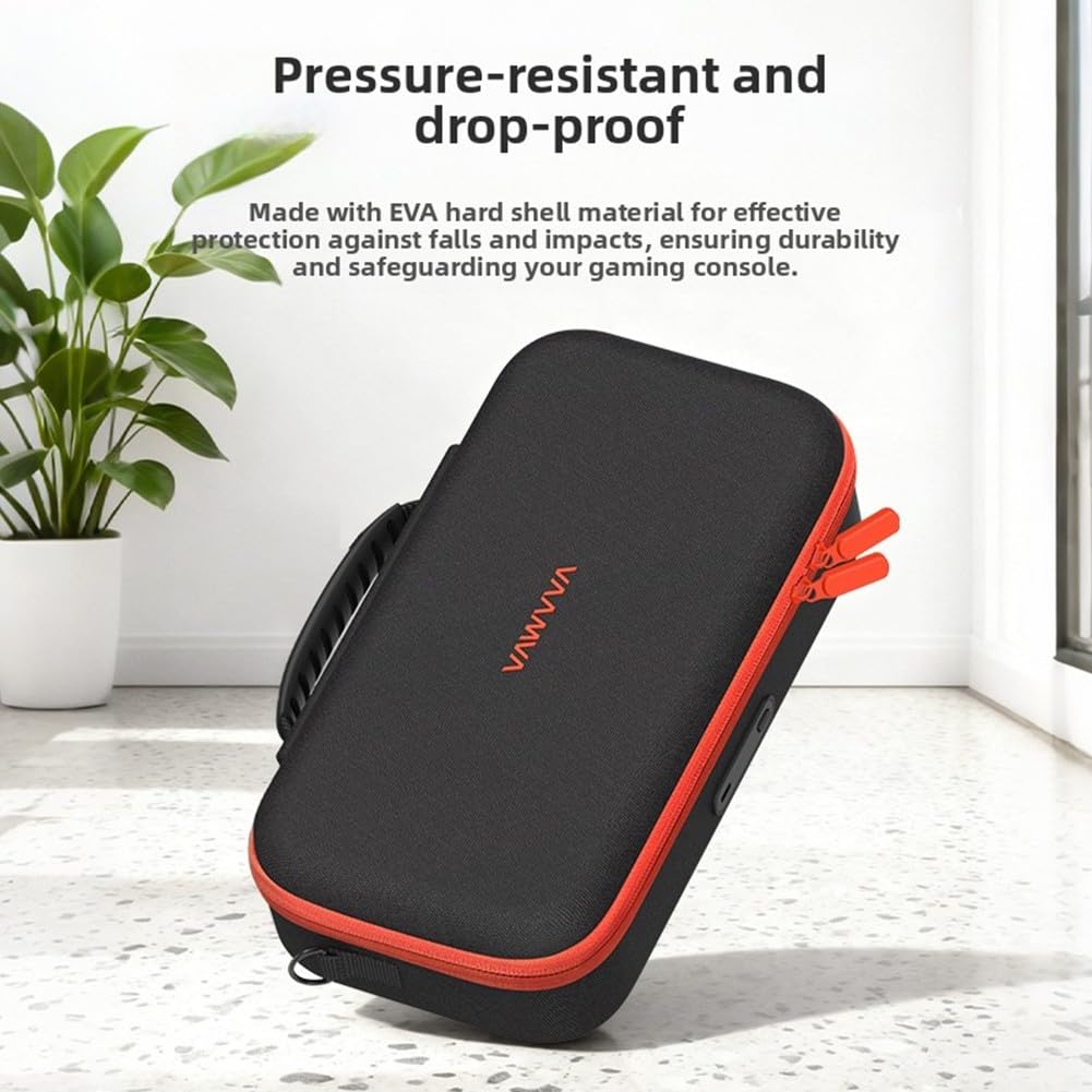 Custodia di ricarica EVA per Nintendo Switch 2 con batteria da 2000 mAh, custodia da viaggio Power Bank da 30 W, contiene 12 carte da gioco, nero