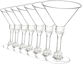 KICHOUSE 20 Pçs Copos De Vinho De Plástico Descartáveis Mini Copo De Sobremesa Xaropes Para Bebidas Copos De Martini De Plástico Copos De Coquetel Descartáveis Copos De Vinho Sem Haste