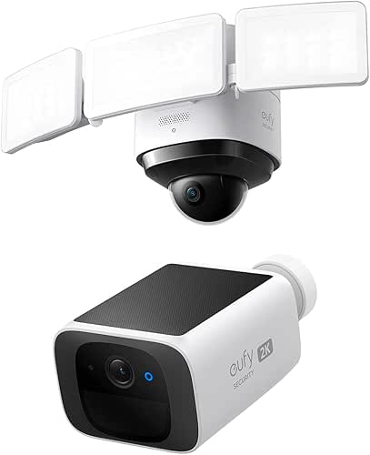 eufy Security S330 Floodlight Cam 2 Pro, 360-Degree Pan &