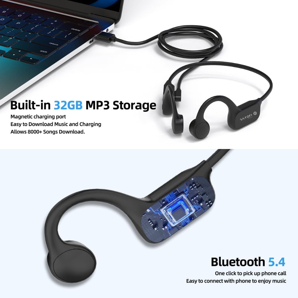 Rayofi FREESWIM W26 Built-in MP3 Storage and Bluetooth 5.4