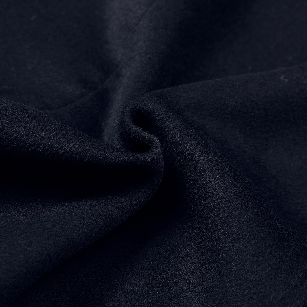 Allthemen Manteaux Homme Long d'hiver en Laine Slim Fit à Col Rever Manteaux Business Couleur Unie Longue au-dessus du Genou