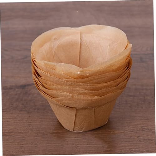 Miniatura 2 de Cabilock 100 Pcs Lotus Cupcake Wrappers Cupcack Wraps The Wedding Vei Water Bucket for Bath Claw Machine Mini Cupcake Cups Dollhouse Doors and