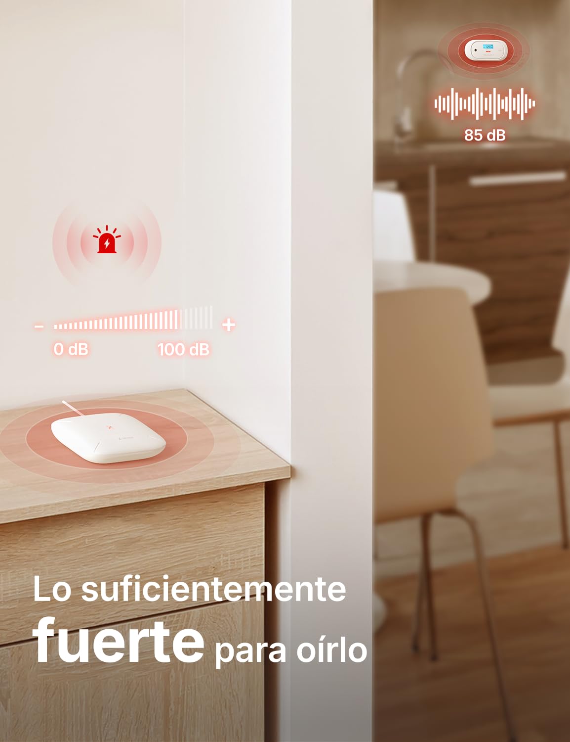X-Sense El detector de monóxido de carbono funciona con la estación base SBS50, dispone de una pantalla LCD digital, una batería reemplazable, detector de CO con memoria de valor máximo, paquete de 1,