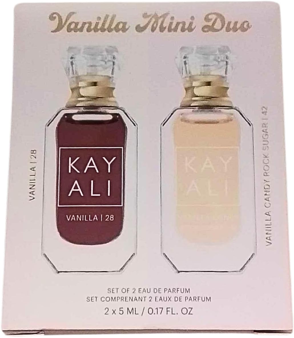 Mini Vanilla Perfume Duo Set 2 X 5 ml (Vanilla Candy Rock Sugar 42 Eau de Parfum and Vanilla 28 Eau de Parfum)