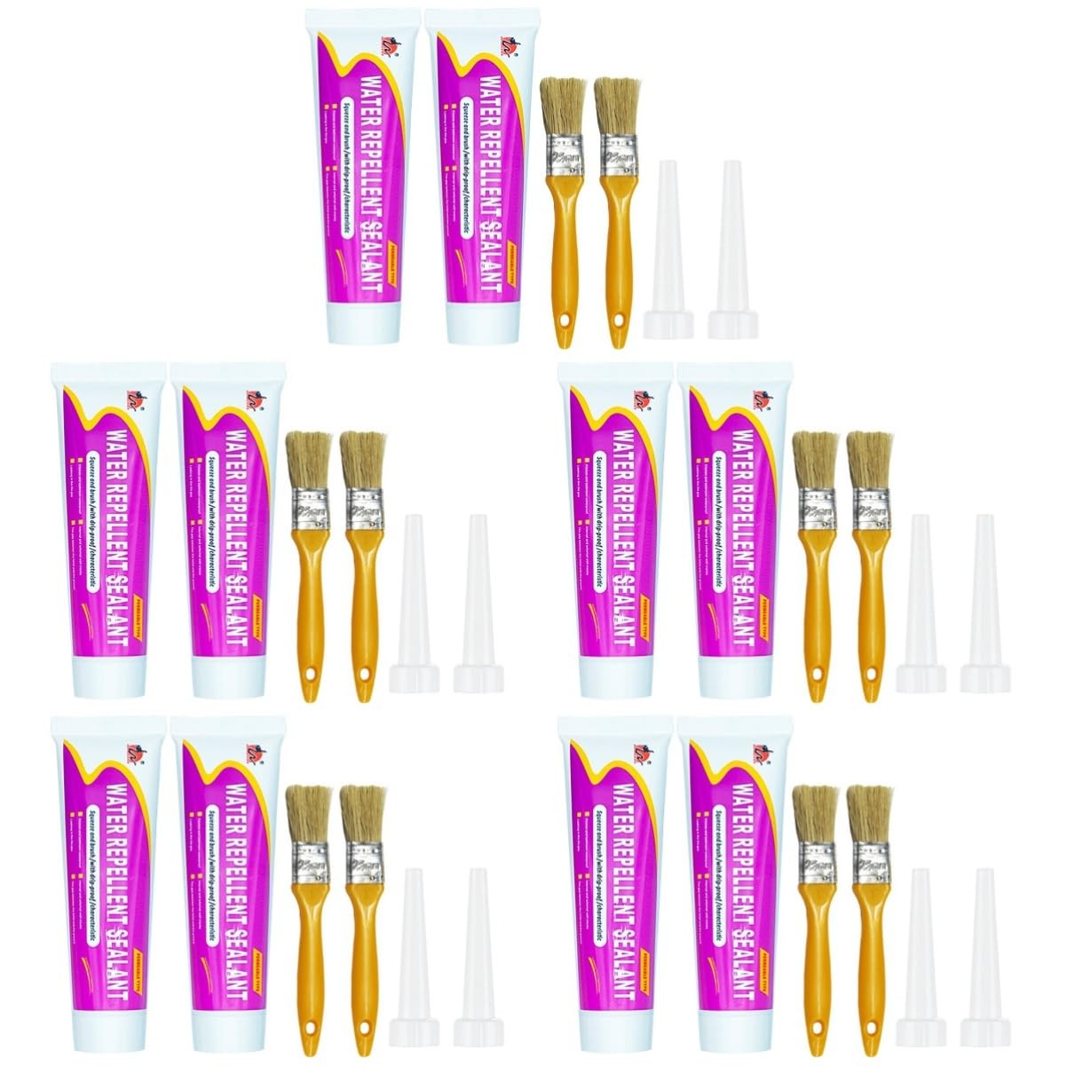 AngoilyWater Sealant Water Pipe Plumbers Putty 10 Sets glue paste walls the walll window table fix it sticks mending agent sealant agent repair agent Sealants Styrene 20%