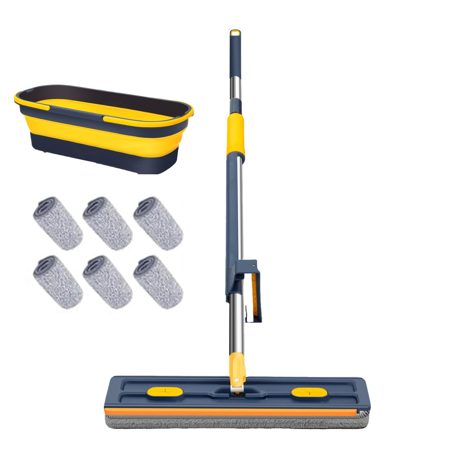 Mop de microfibra – Herramienta de limpieza para suelos, paño grande húmedo y seco para cocina, baño, salón, dormitorio, casa, uso comercial