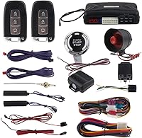 Vista 1 de EASYGUARD EC009-K-L PKE alarma de coche arranque remoto entrada sin llave botón de arranque alarma de choque advertencia para coches dc12V