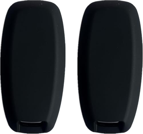 Miniatura 3 de KAWIHEN Funda de silicona para llavero compatible con Nissan Pathfinder Rogue 2023 2024 (4 botones (arranque remoto), negro con rojo