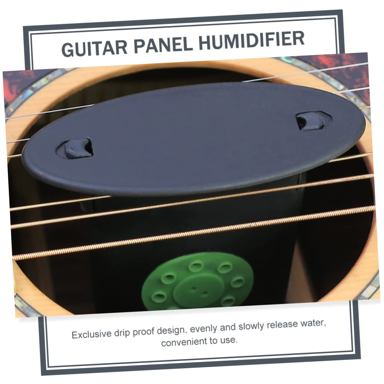 Abaodam Mini Humidificador De Guitarra (3 Unidades) Para Panel De Guitarra Con Orificio De Sonido Humidificador Portátil Regulador De Humedad De Guitarra Plástico Resistente.
