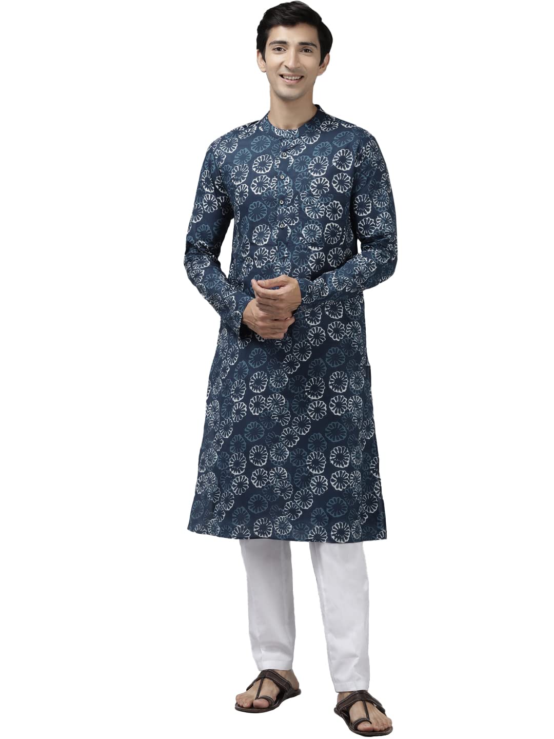 See Designs Cotton Regular Mens Kurta (Sdkt1040Xs_Blue_Xs)