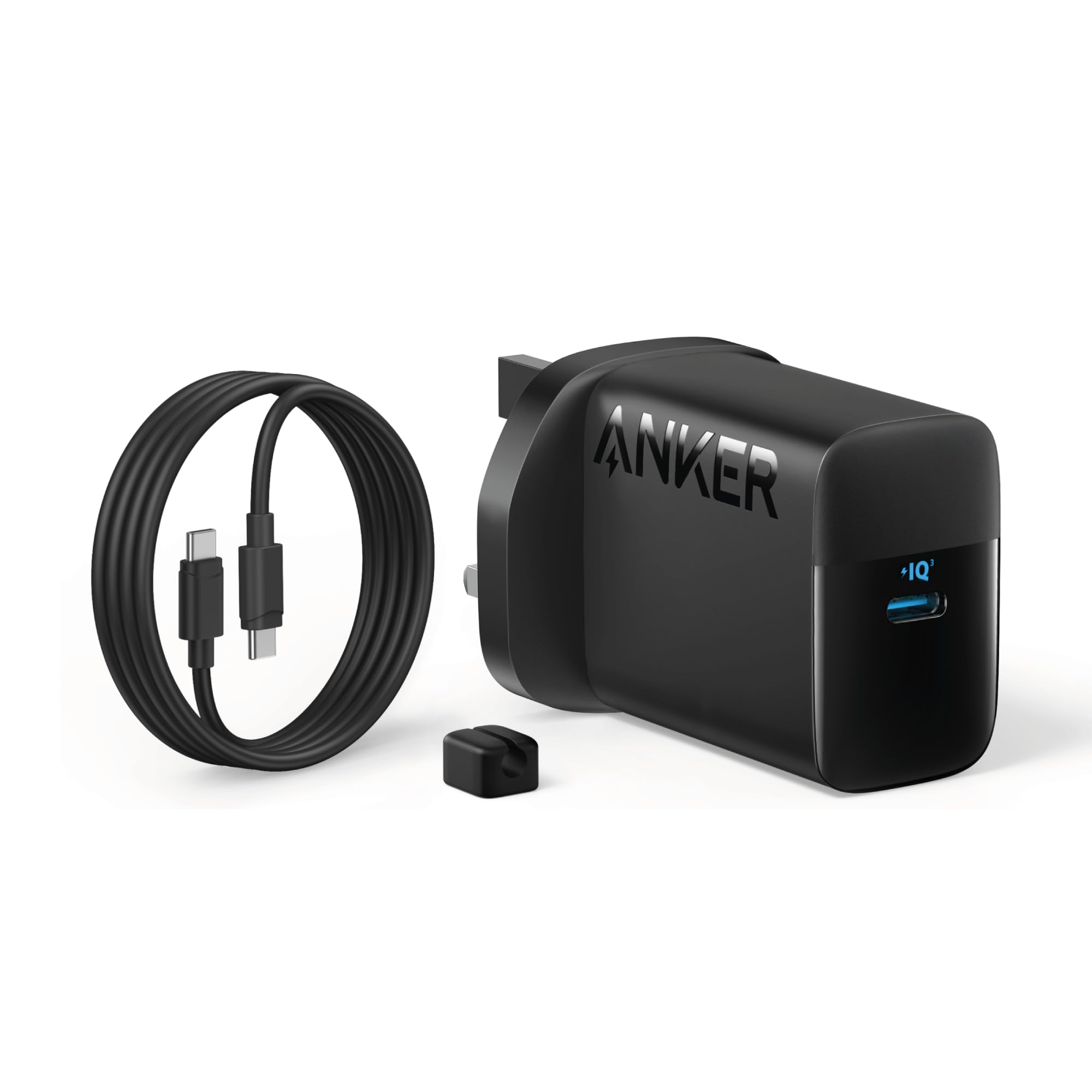 Anker 45W USB C Charger, PPS Fast Charger with Cable, Laptop Compatible, Super Fast Charging 2.0 for iPhone17/16/15, Samsung Galaxy S25/S24 Ultra /S24/S23+/ Note20, Pixel(5 ft USB C Cable Included)