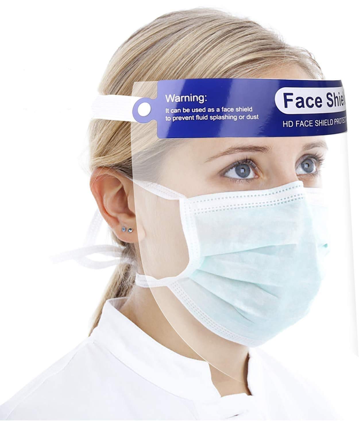 PET Polyethylene terephthalate transparent plastic film Reusable face shield (Pack of 5) (B089FVWSFC) Amazon Price History, Amazon Price Tracker