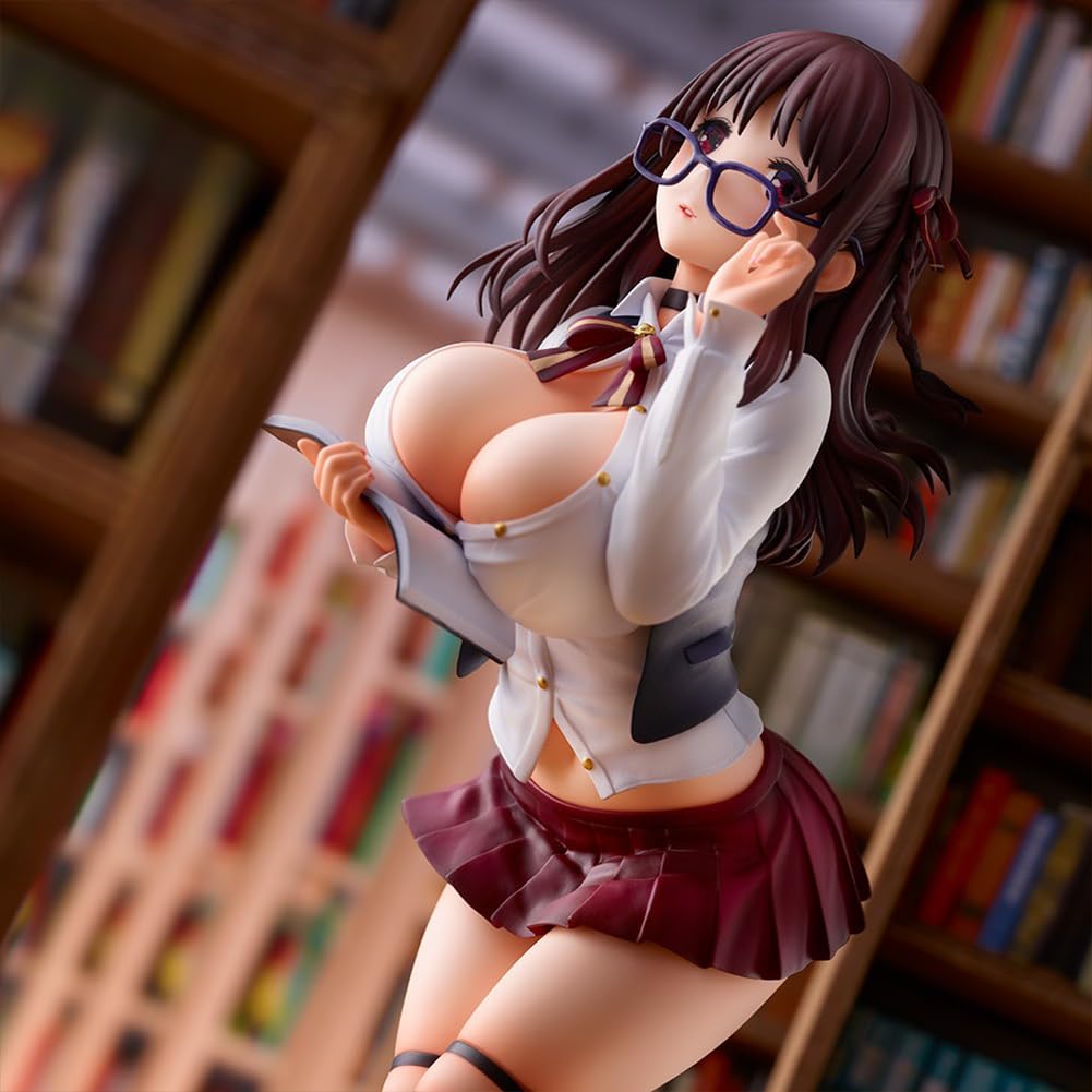 QAHEART Anime Illustration KINAKO Figure Original Painting Figures Rabbit Flova Figure Bunny Girl Model Statue: 9.45in/24cm Mataro Himitsu No Senzoku Shisho