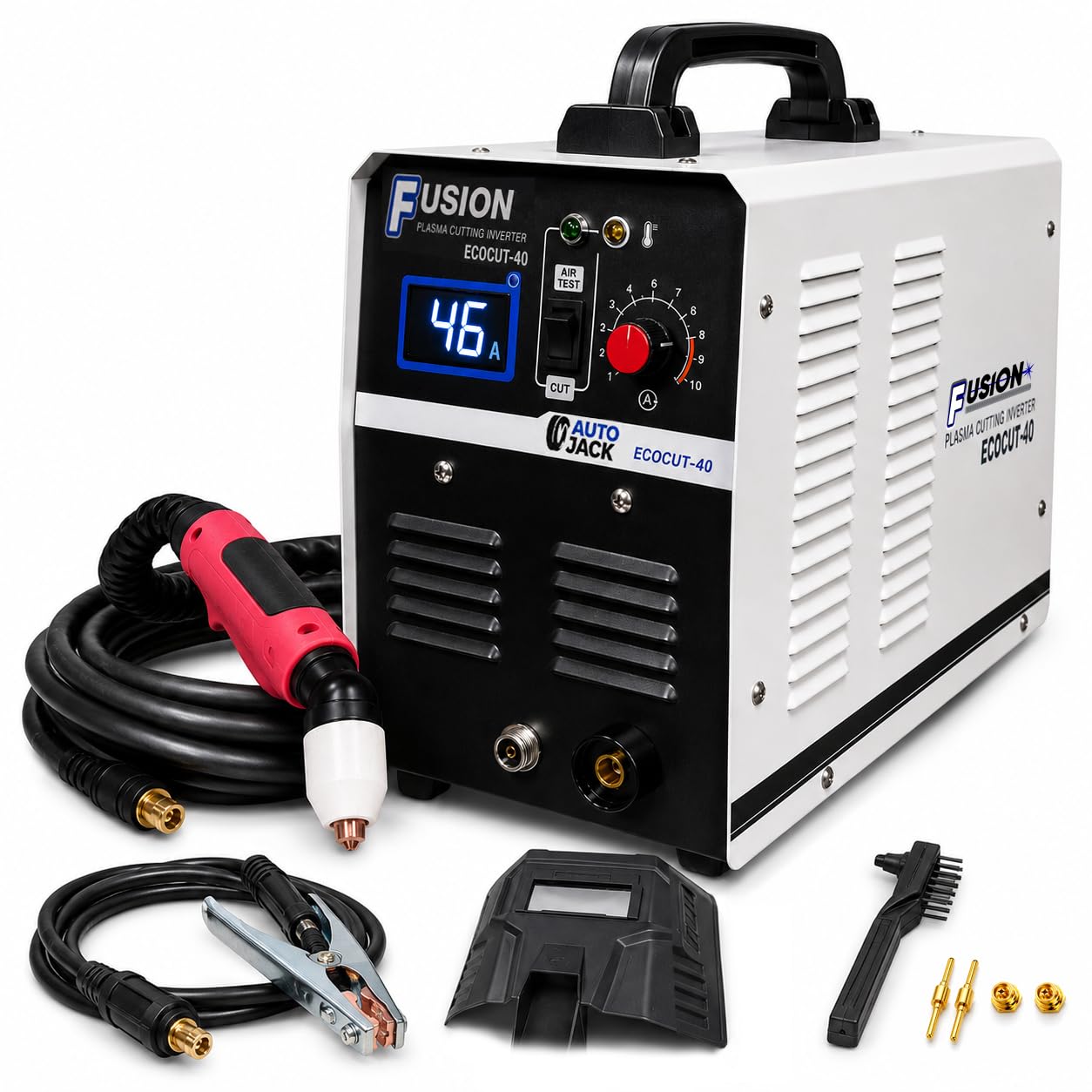 Autojack Plasma Cutter with Built in Compressor, 46A, 15mm Professional Cut