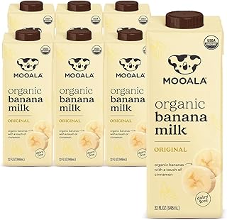 Mooala Organic Original Bananamilk (6 Pack) - Shelf-Stable, Nut-Free Plant-Based Beverage