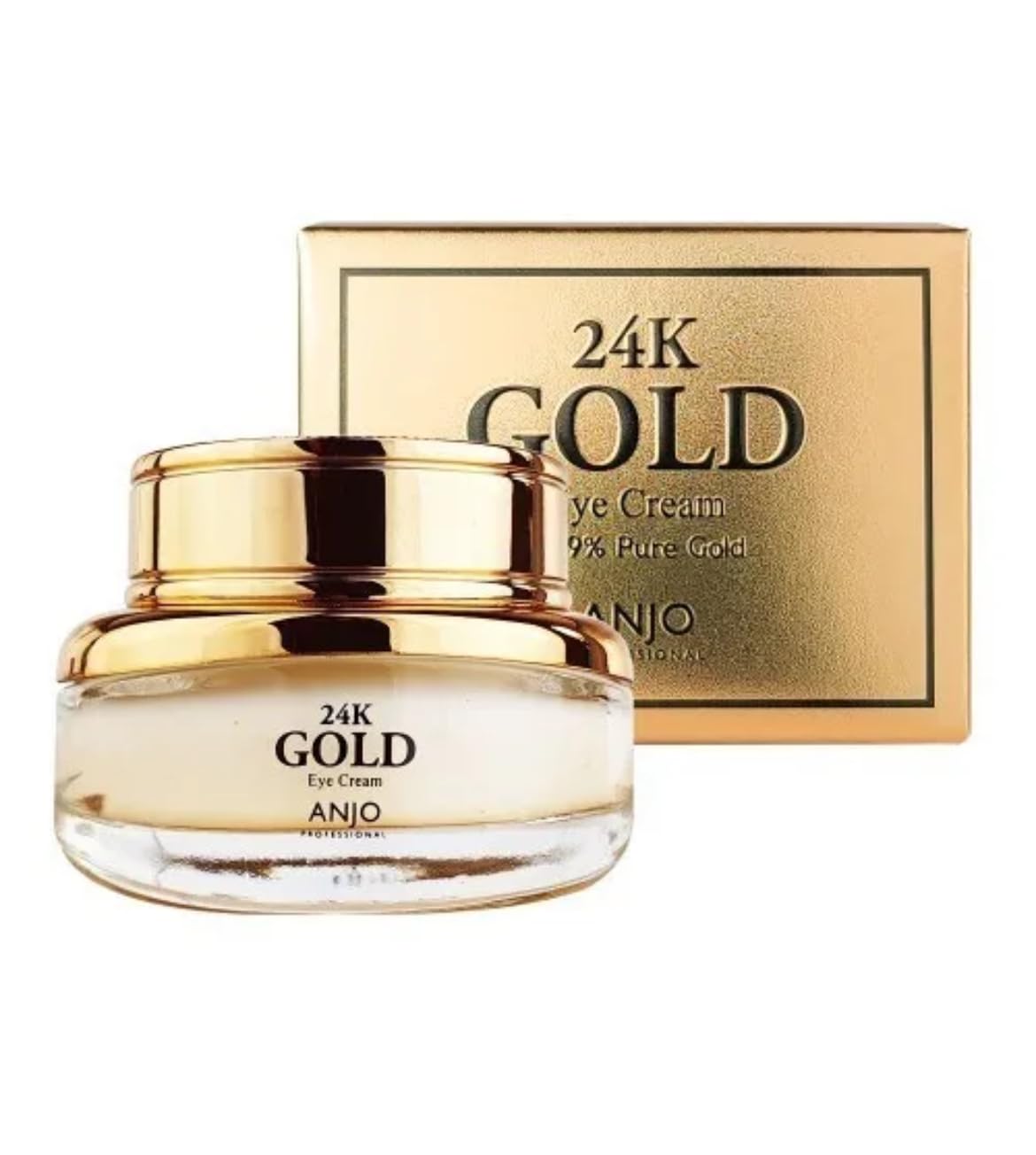 Eye Cream 24K Gold Eye Cream Anti-Puffiness, Anti-wrinkle, Dark Circles by Anjo Unisex Rich Nutrion to the skin