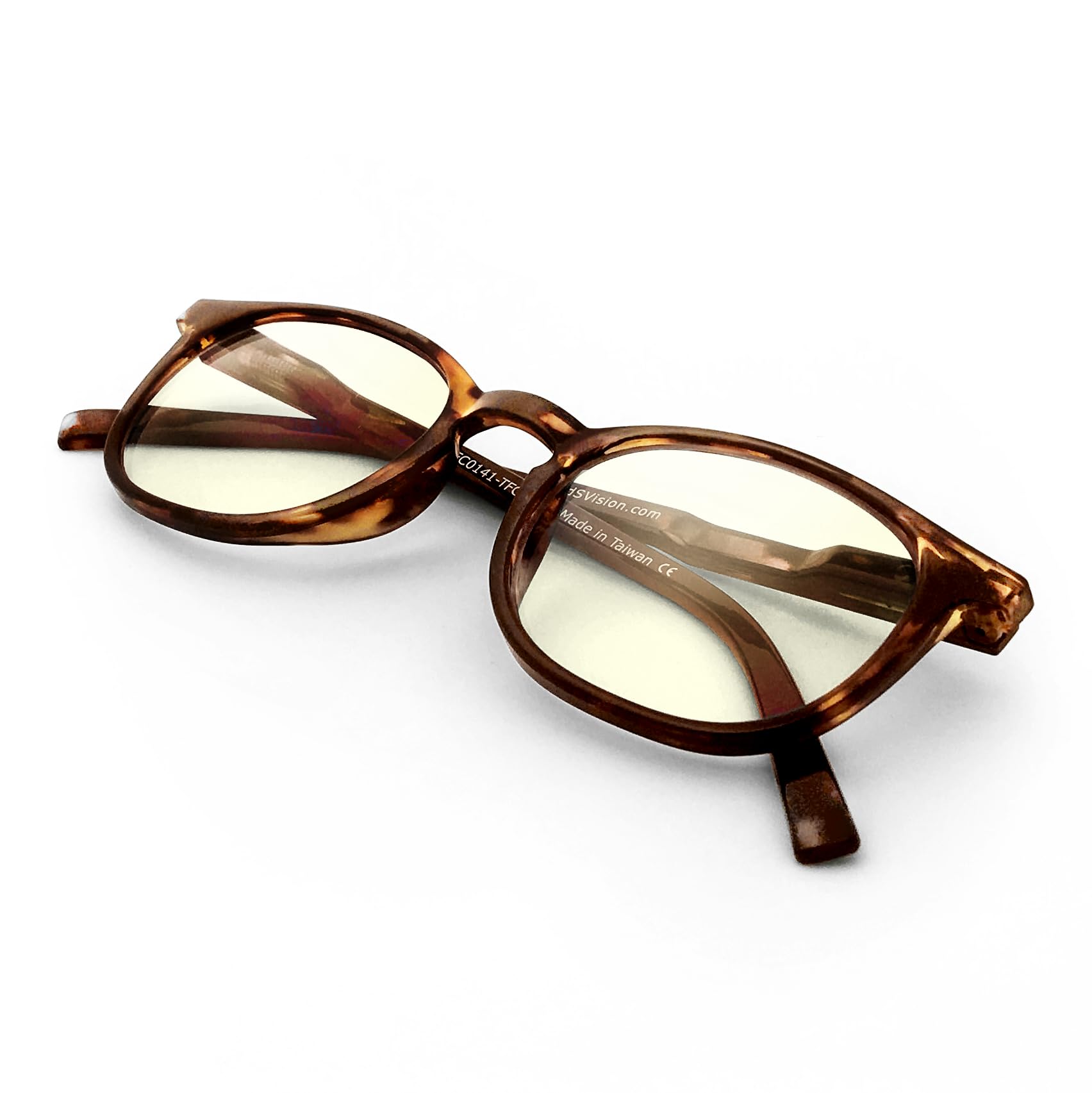 J+S Vision Blue Light Blocking Glasses for Men Women | Computer Gaming Work| Anti Strain Fatigue UV Glare | Medium-Small Fit