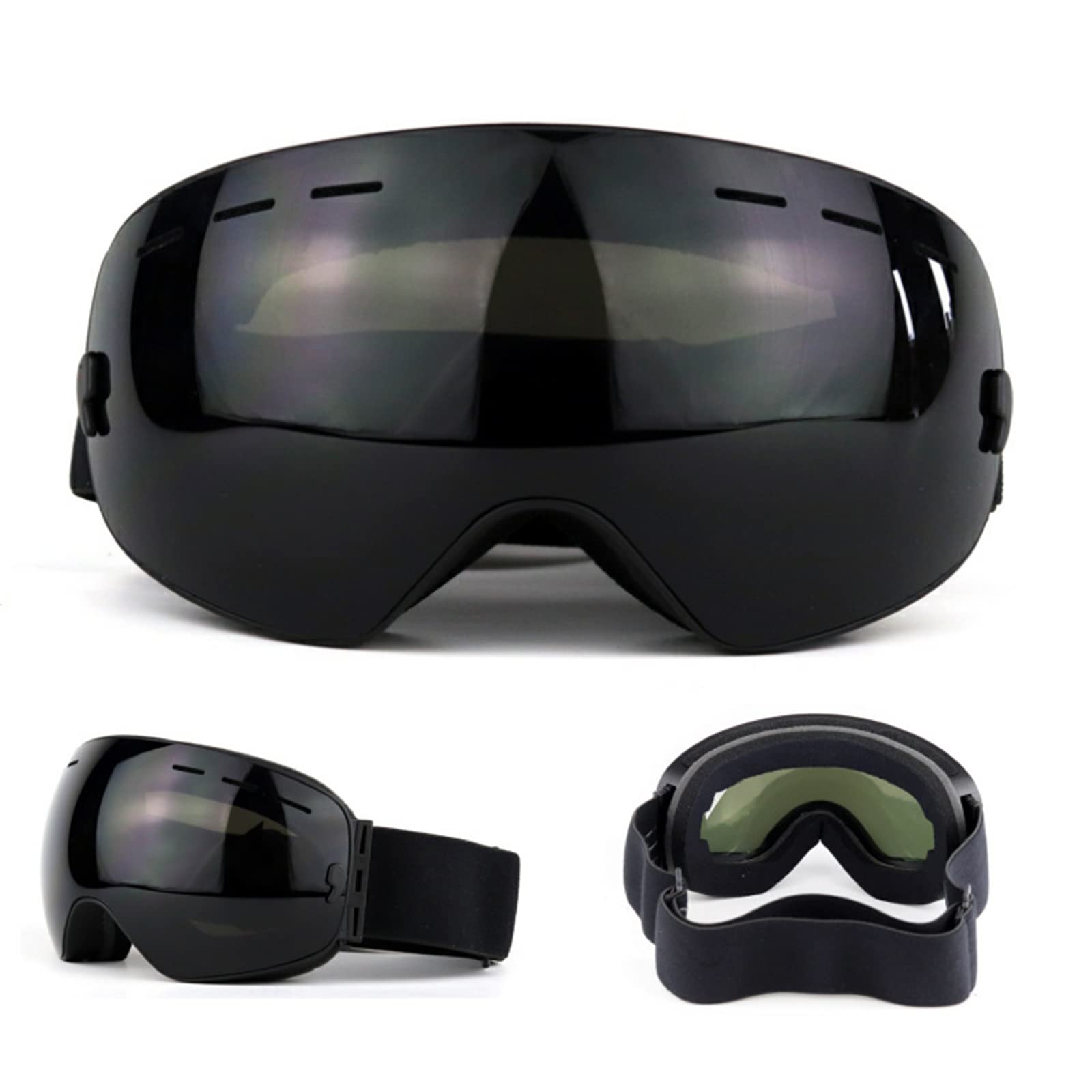 Lunettes de ski TIM-LI protection UV et masque de neige anti-buée mixte