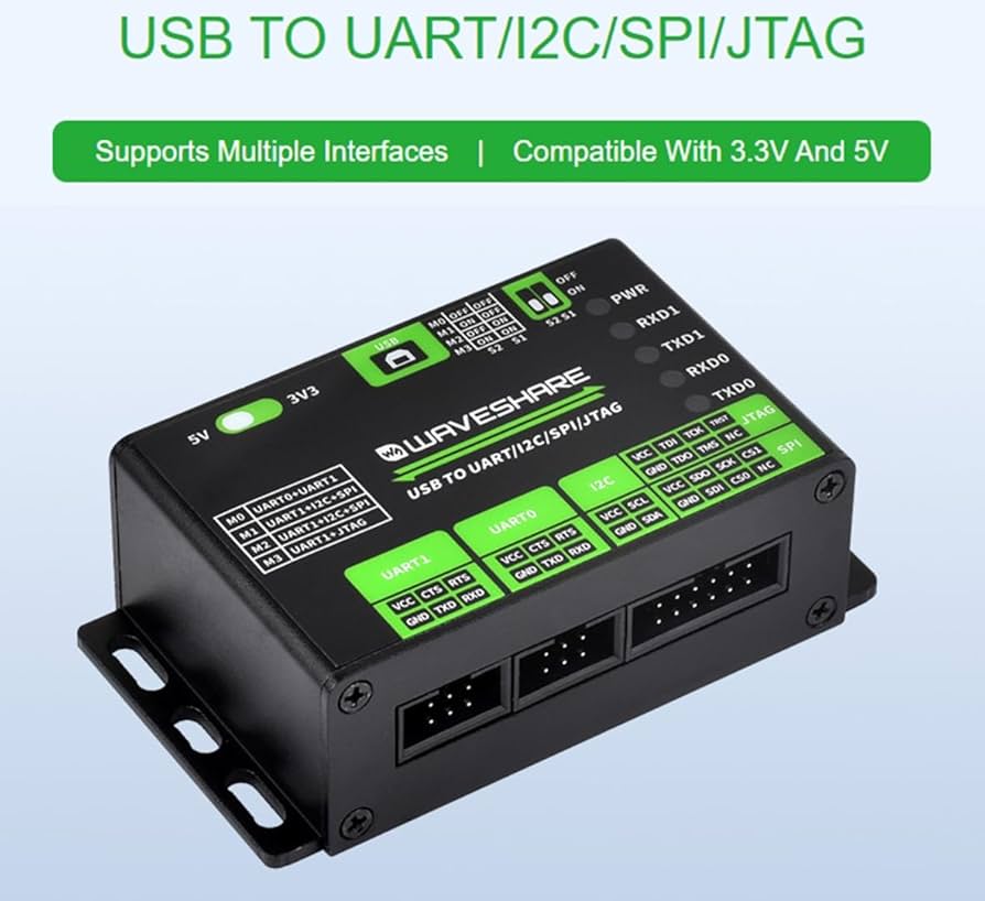 Amazon.com: USB to UART/I2C/SPI/JTAG Converter, USB to 2-ch