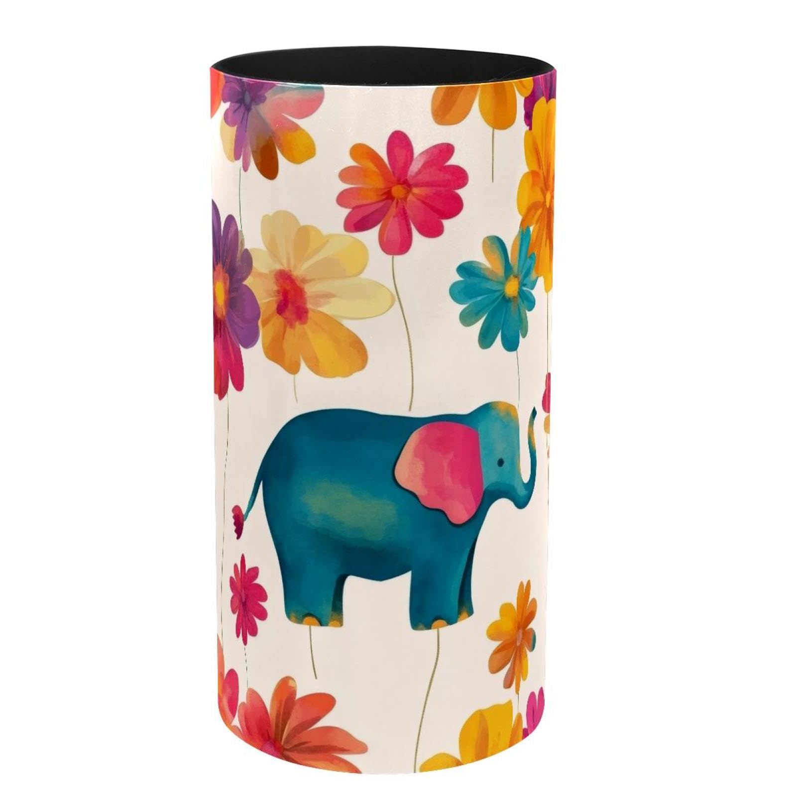Pot à crayons éléphant musical en métal pour bureau et école