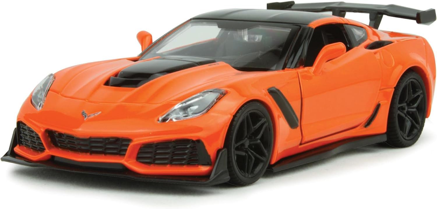 BRONX 05 フィギュア オレンジ/黒 Amazon.com: 2019 Chevy Corvette ZR1 Orange with Black Accents 1/24