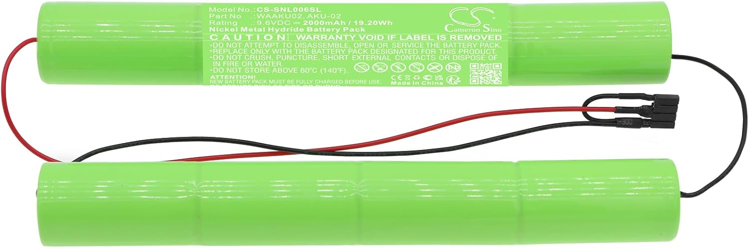 2000mAh Replacement Battery for SONEL MIC-1000 Index CAT. WAAKU02 MIC-2500 AKU-02 WAAKU02 AKU-02 (9.6V)