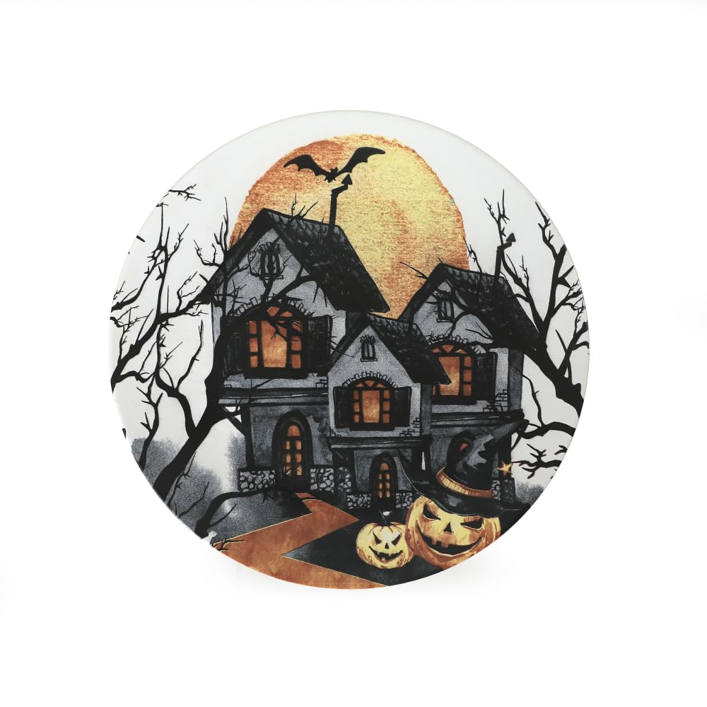 Keramika Halloween Blue Castle Servis Tabağı 26 Cm 19952