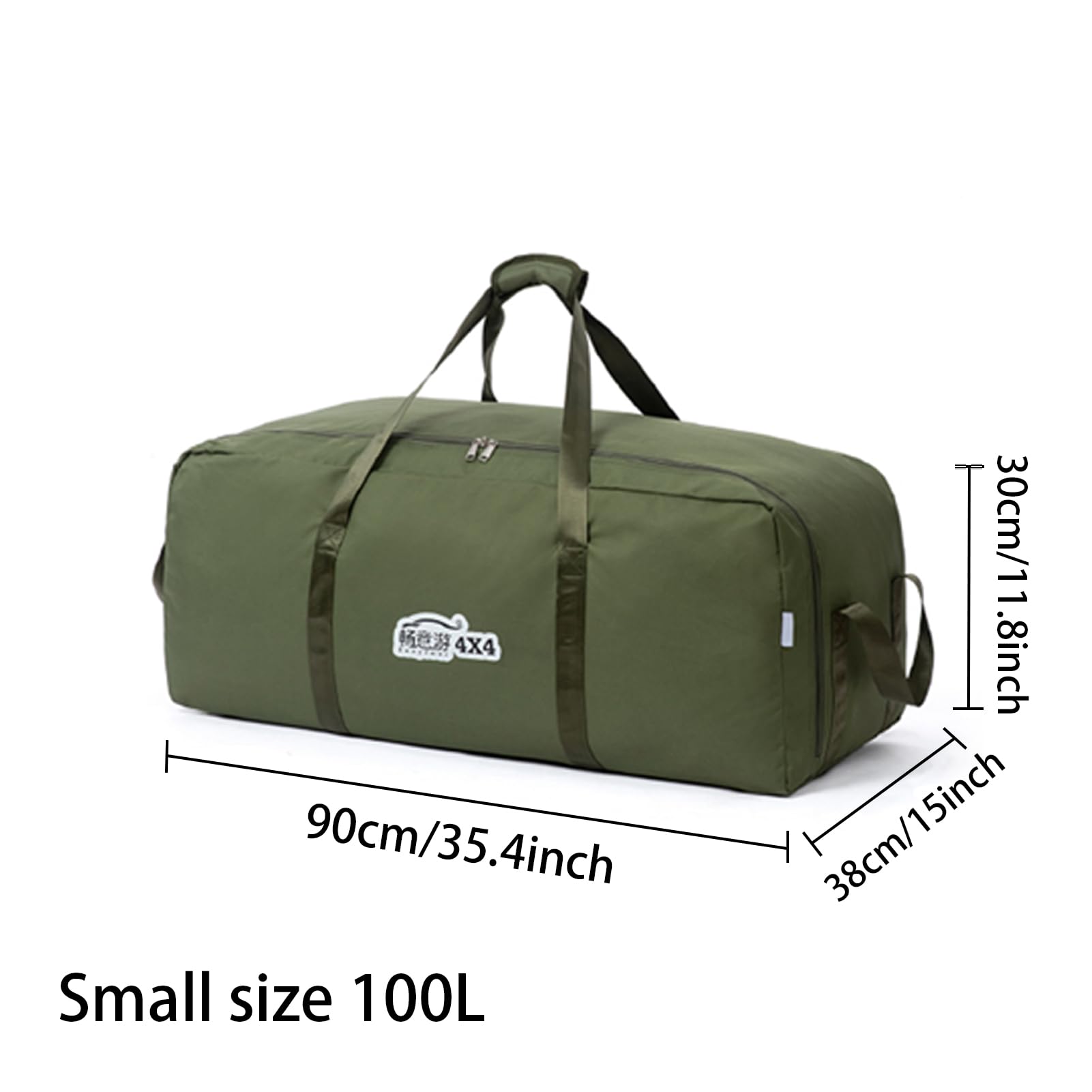 100L/150L Borsa Da Viaggio Pieghevole Grande Impermeabile Borsone Sportiva Leggero Borsoni Palestra Borse Traslochi Extra Grandi Per Outdoor Viaggi Campeggio Vacanza (Nero, 110 cm)