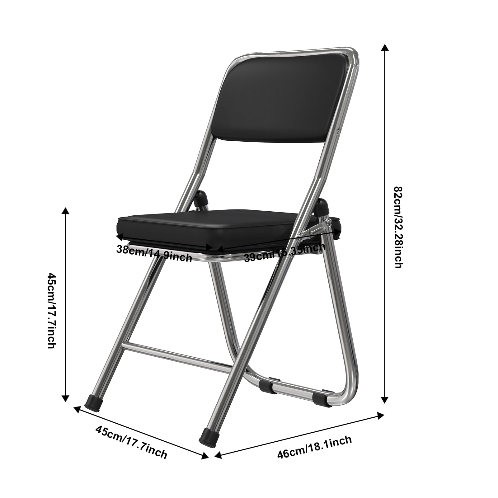 6pcs Sedia Pieghevole Comoda Sedia Visitatore Sedia Pieghevole Imbottita in Pelle Sedia da pranzo pieghevole Sedie pieghevoli per cucina, interno, esterno, sala conferenze viola profondo