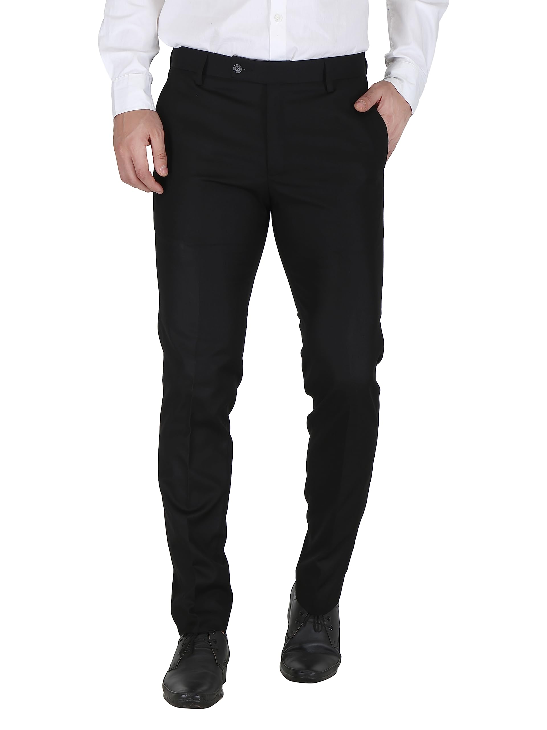 UptoDate Mens Classic Polycotton Poly Viscose Formal Trouser for Men Business Office Wear Pants-image-48